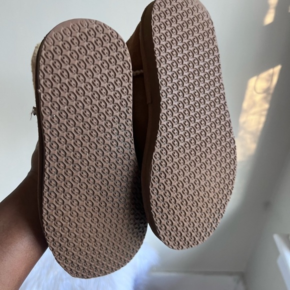 LL Beans brown leather fur lined boots shoes size 6M - Picture 9 of 14